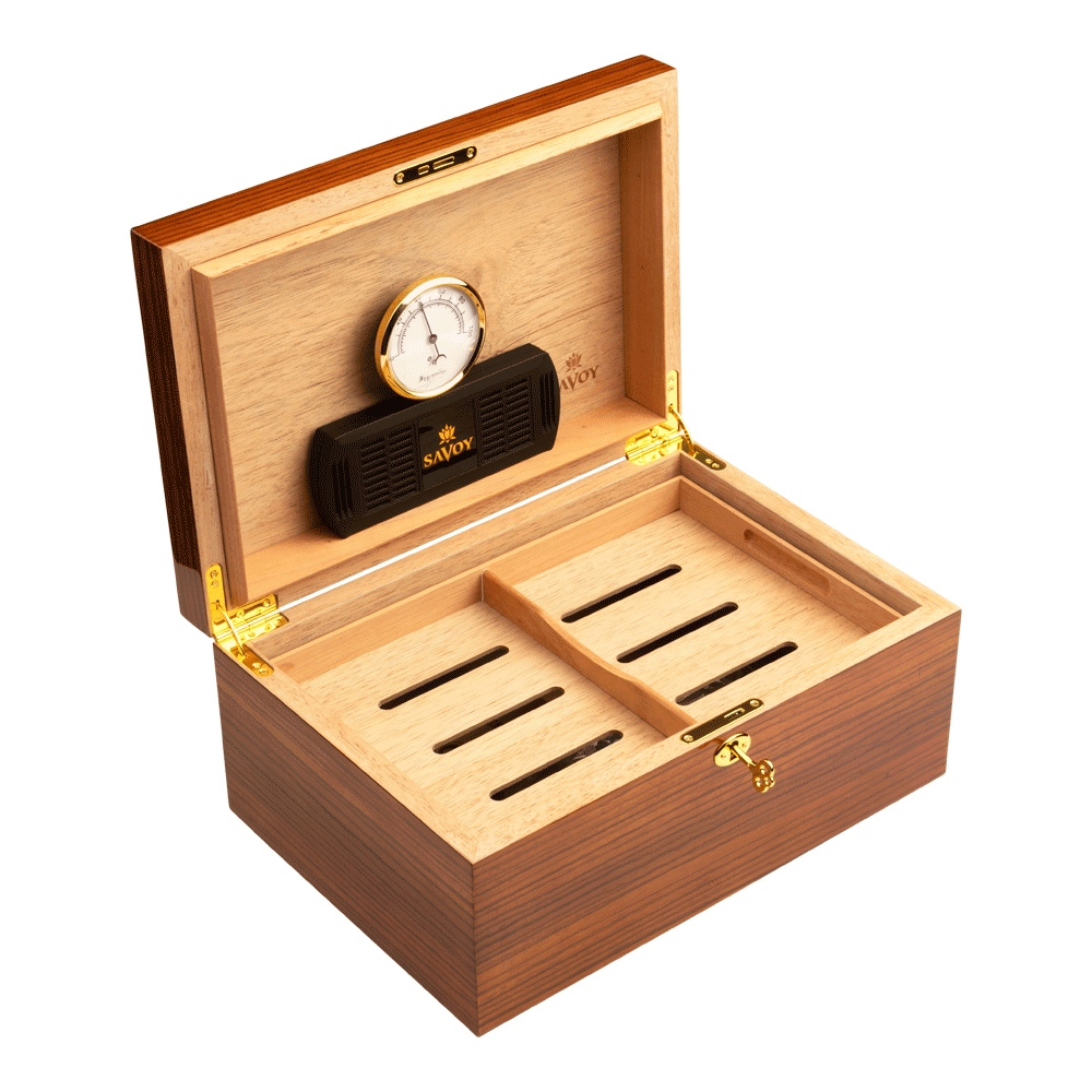 Ashton Zebrawood Humidor Large, , cigars